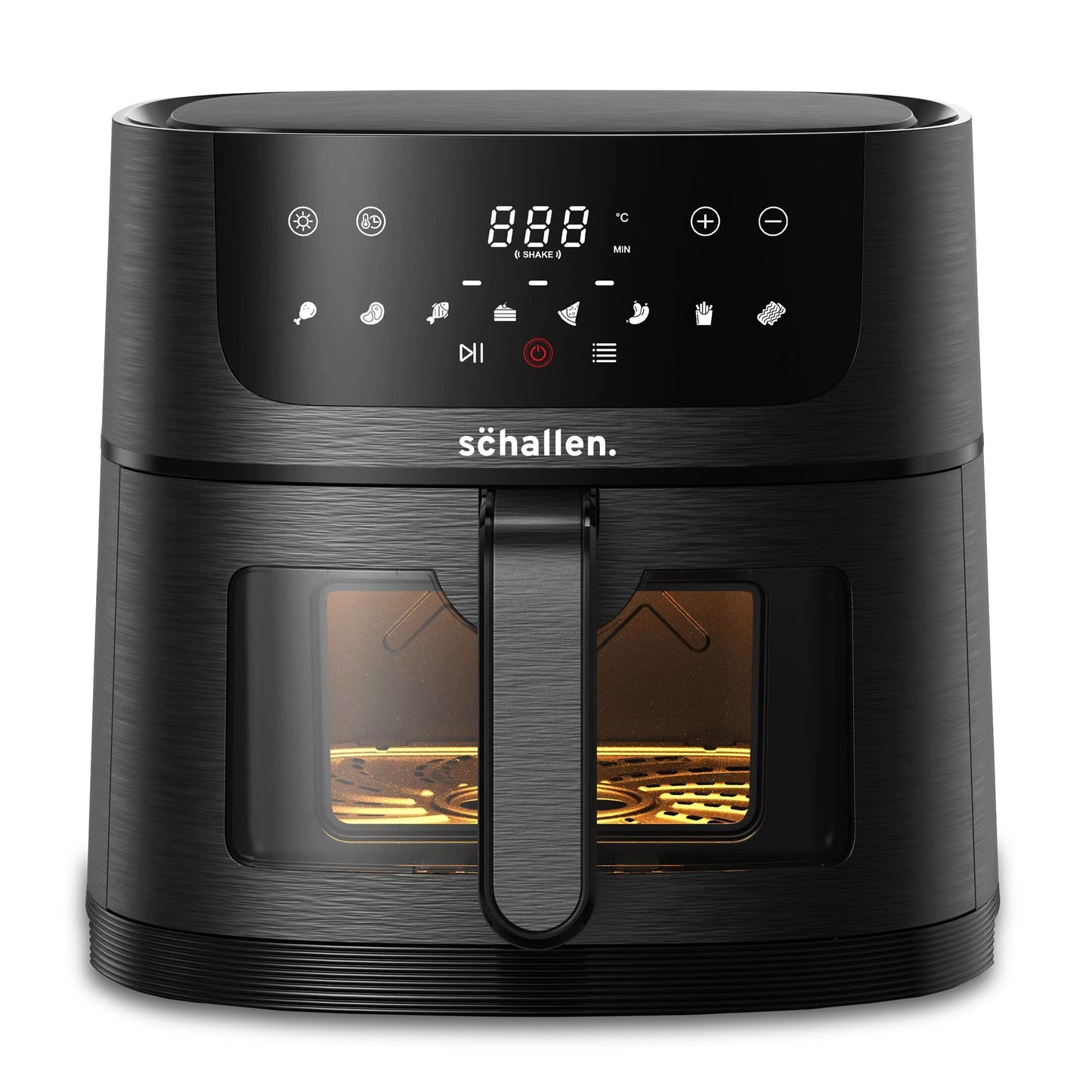 Schallen 4L Digital Air Fryer Cooking Machine with Touch Screen, Timer, Glass Viewing Window & Grill Rack
