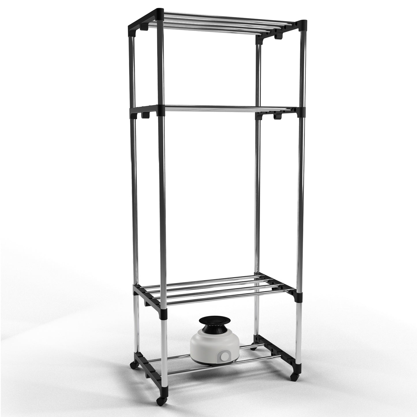 Schallen 1200W 4-Tier Heated Clothes Airer Dryer with Cover – Efficient Indoor Drying Rack