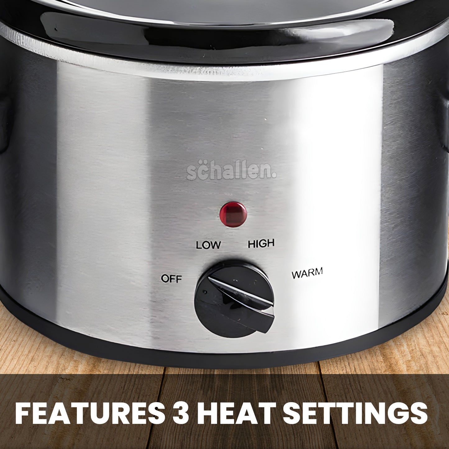 Schallen 1.5L Stainless Steel Stew and Stir Slow Cooker Cooking Machine