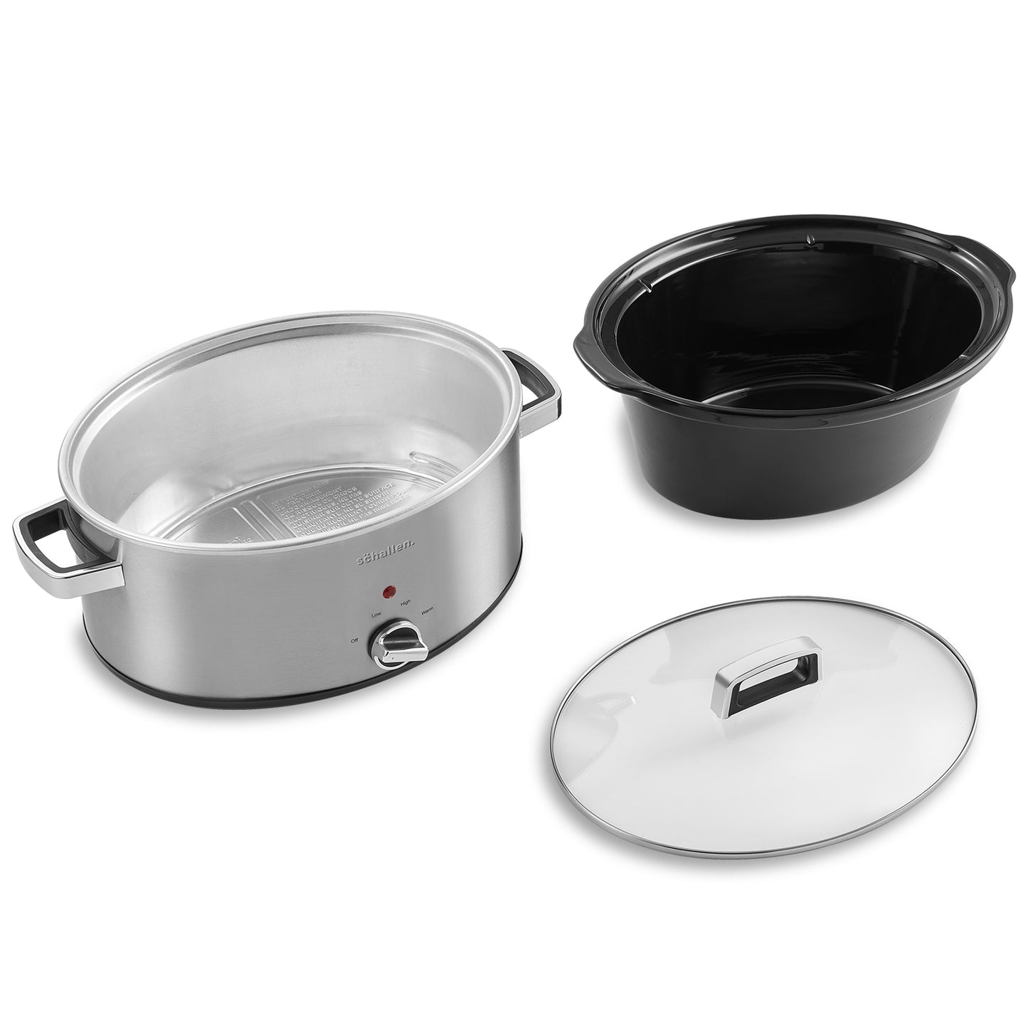 Schallen 7L Stainless Steel Stew and Stir Slow Cooker Cooking Machine