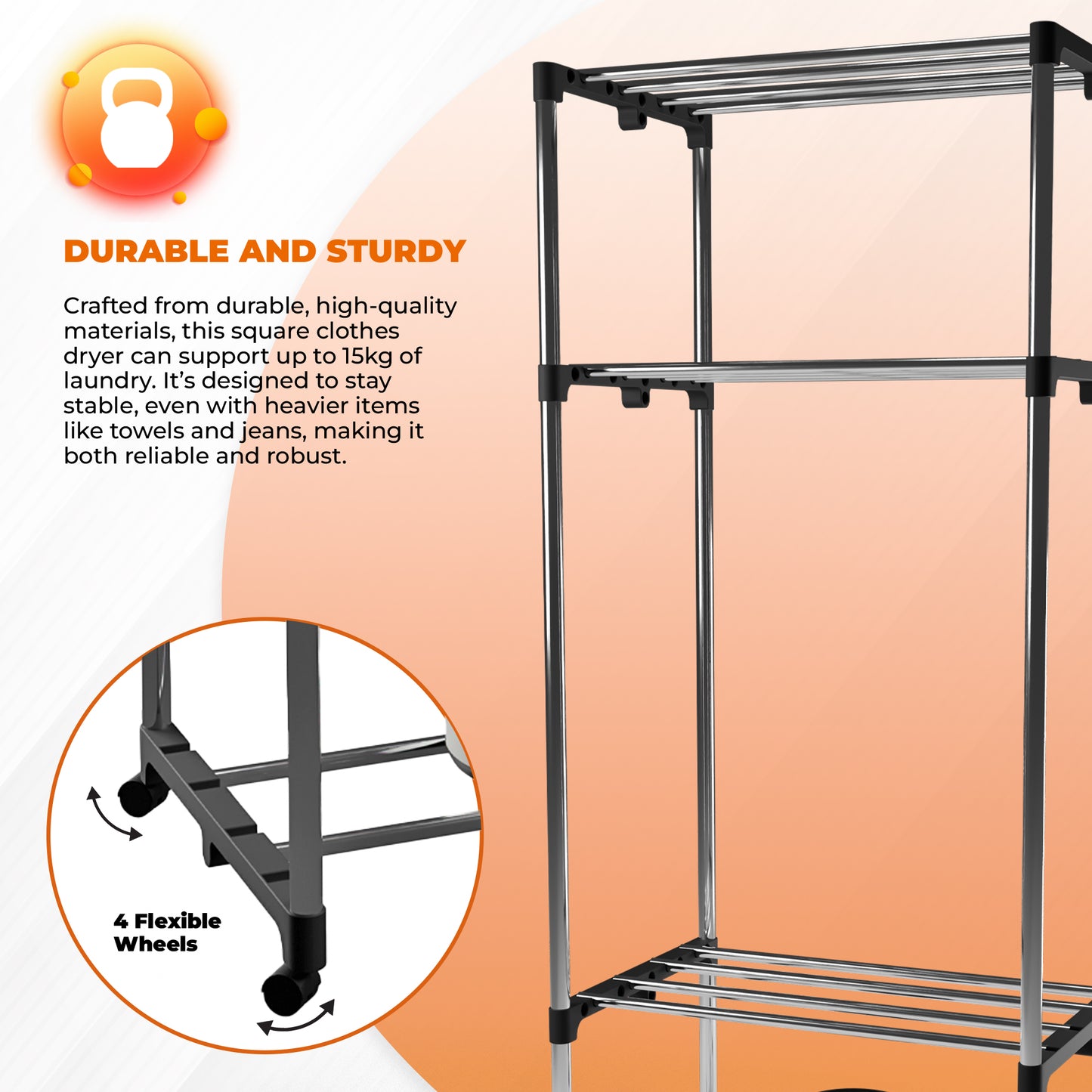 Schallen 1200W 4-Tier Heated Clothes Airer Dryer with Cover – Efficient Indoor Drying Rack