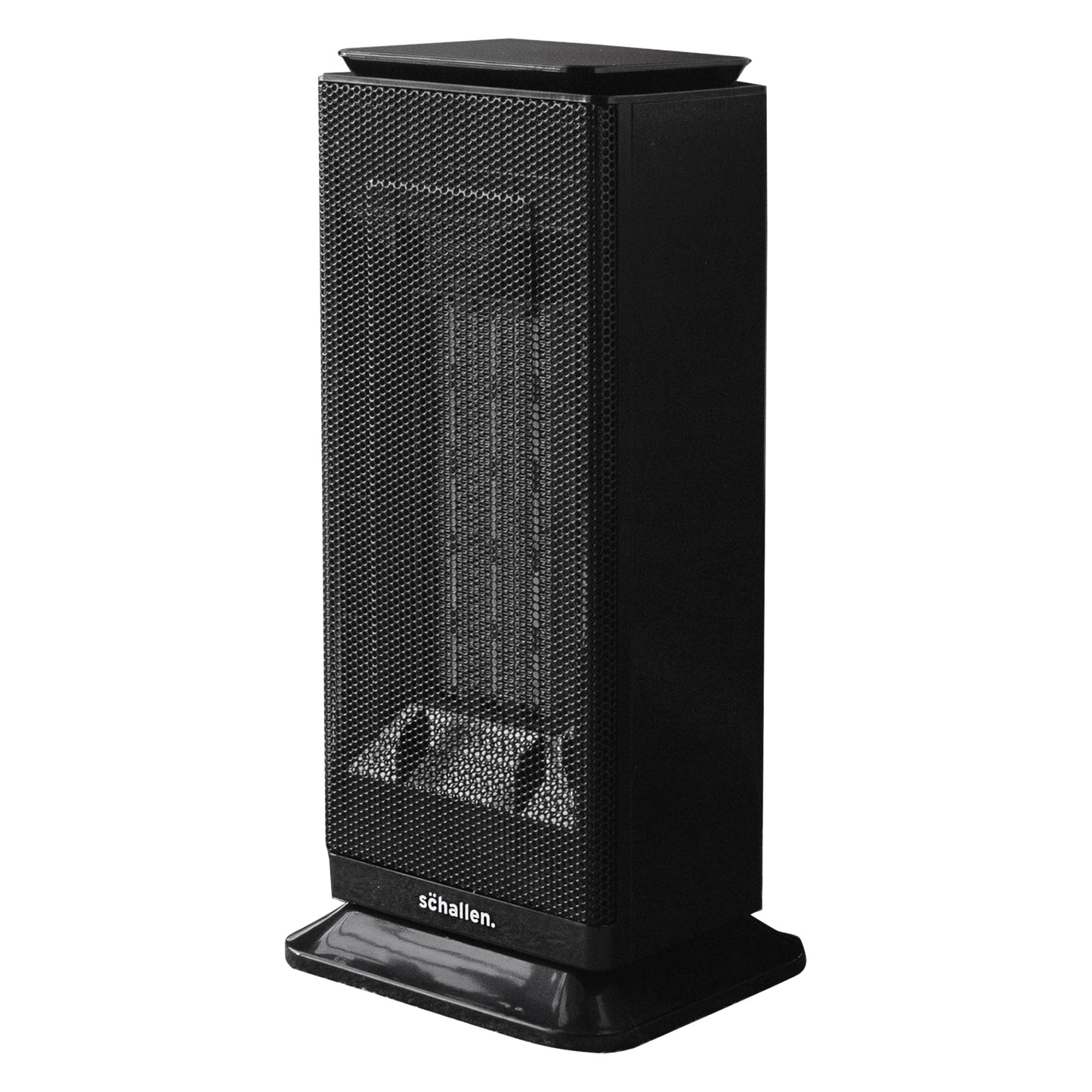 Schallen Floor Standing PTC Ceramic Heater Warm and Cool Air Fan with 24 Hour Timer, Remote Control and LCD Display in Black