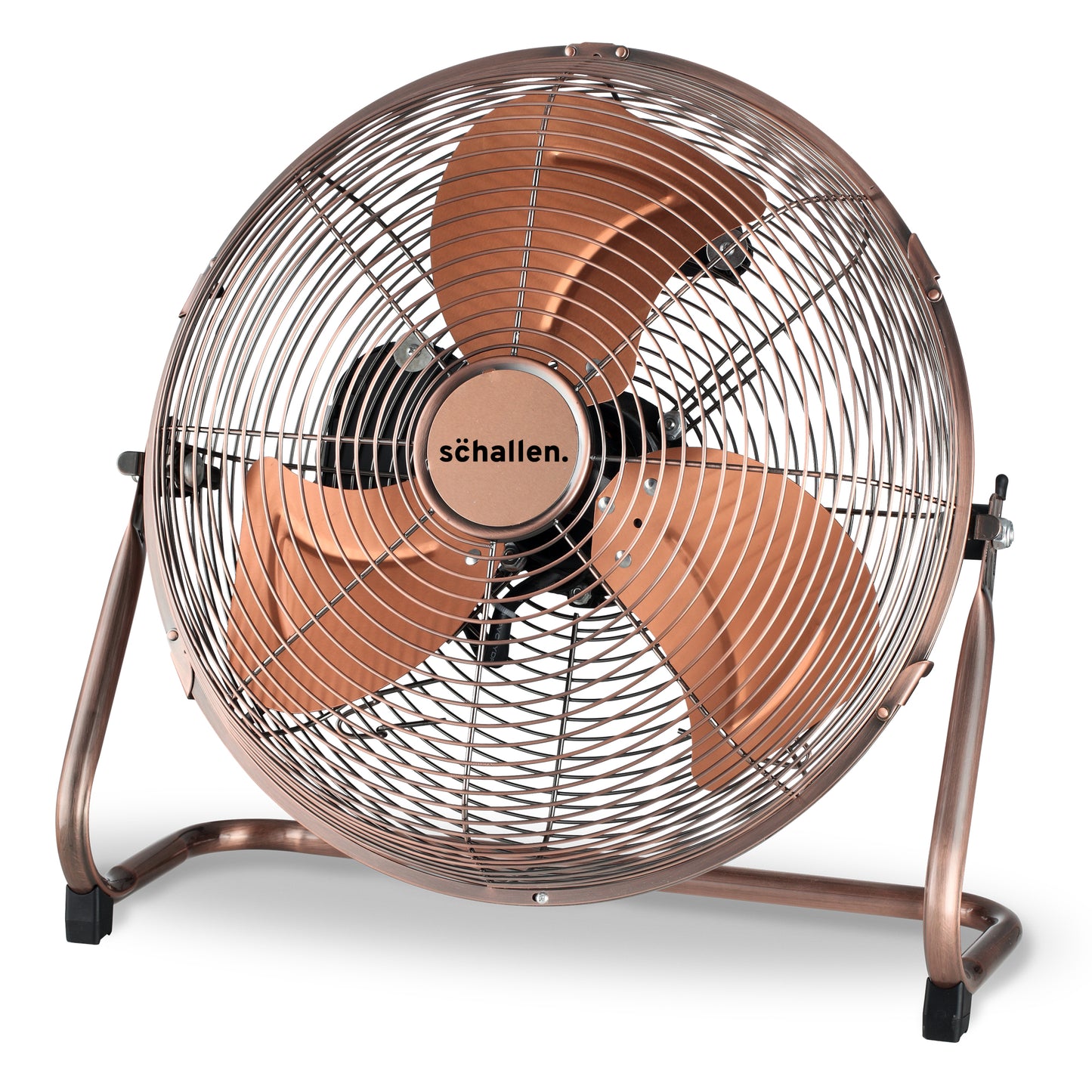 Schallen Copper Metal High Velocity Cold Air Circulator Adjustable Floor Fan - 18"