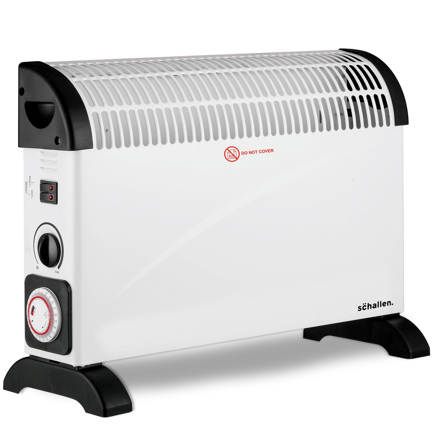 Schallen White 2000W Electric Convector Radiator Heater with Timer