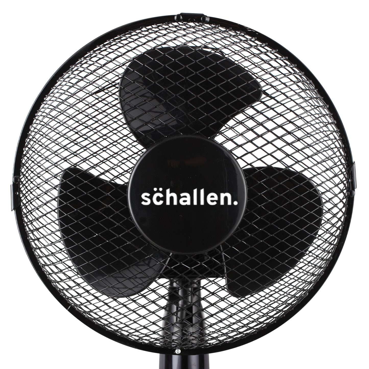Schallen Small 9" Portable Desk Table Oscillating Cooling Fan with 2 Speed Setting - Black