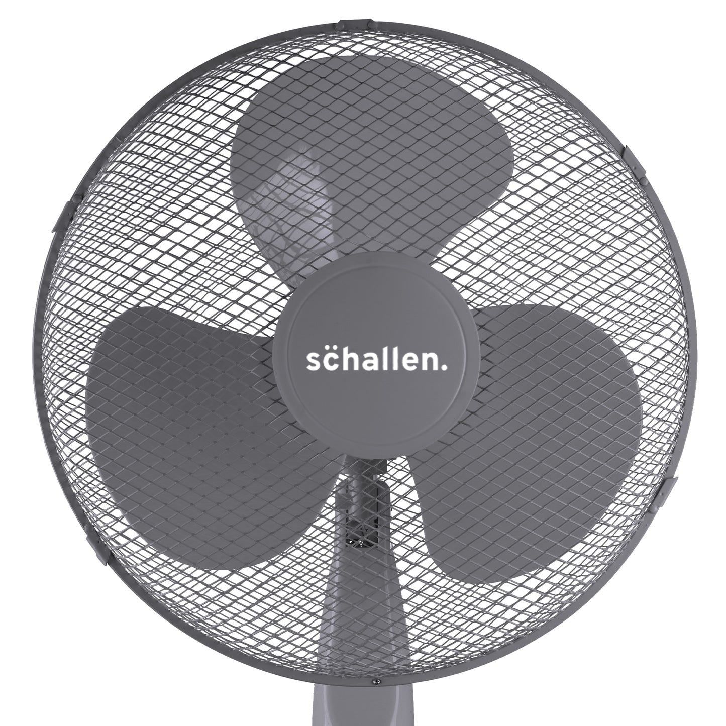 Schallen 16" Electric Oscillating Floor Standing Tall Pedestal Air Cooling Fan - Grey