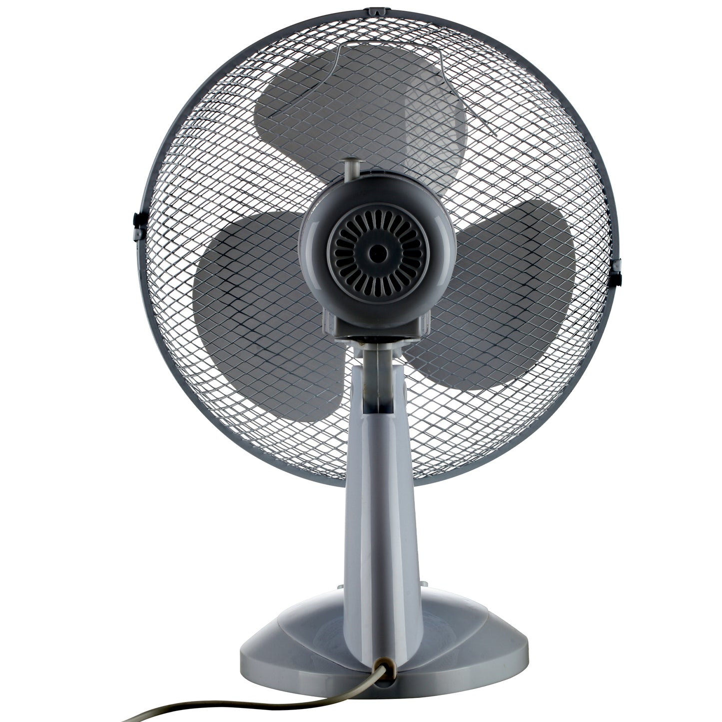 Schallen Electric 12" 3 Speed Oscillating Worktop Desk Table Air Cooling Fan - Grey