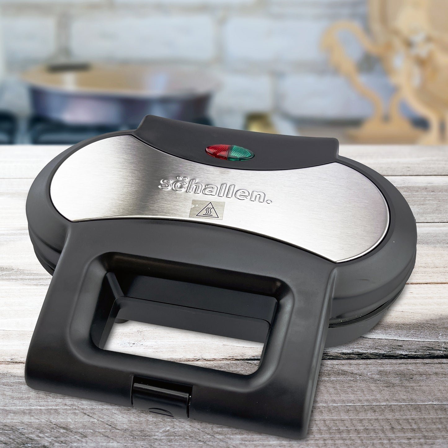 Schallen Double Twin Electric 1000W Non-Stick Deep Fill Pie Maker Machine