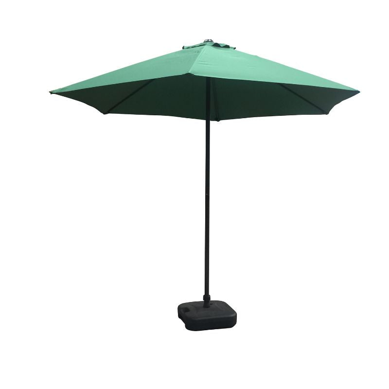 Schallen 2.7M Sturdy UV50 Sun Umbrella Parasol for Outdoor, Garden and Patio in Green