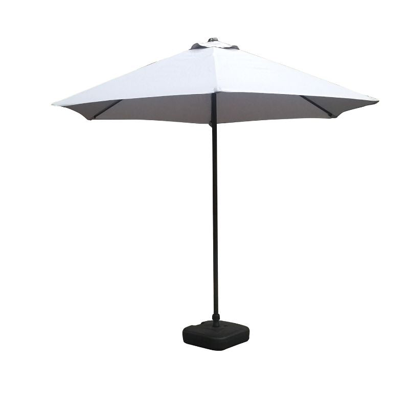 Schallen 2.7M Sturdy UV50 Sun Umbrella Parasol for Outdoor, Garden and Patio in Grey