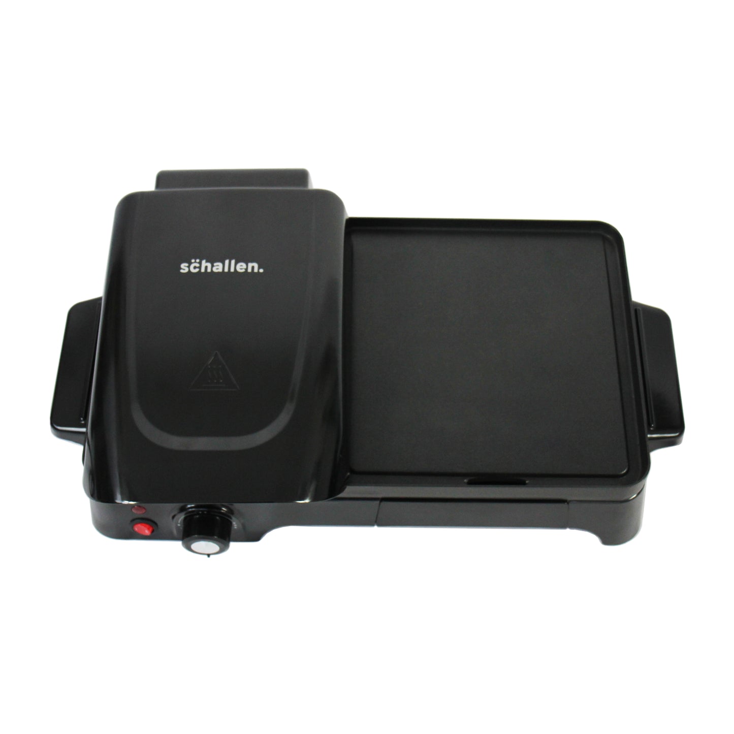 Schallen Black 2 in 1 Versatile Grill Griddle and Hot Plate Cooking Grilling Machine