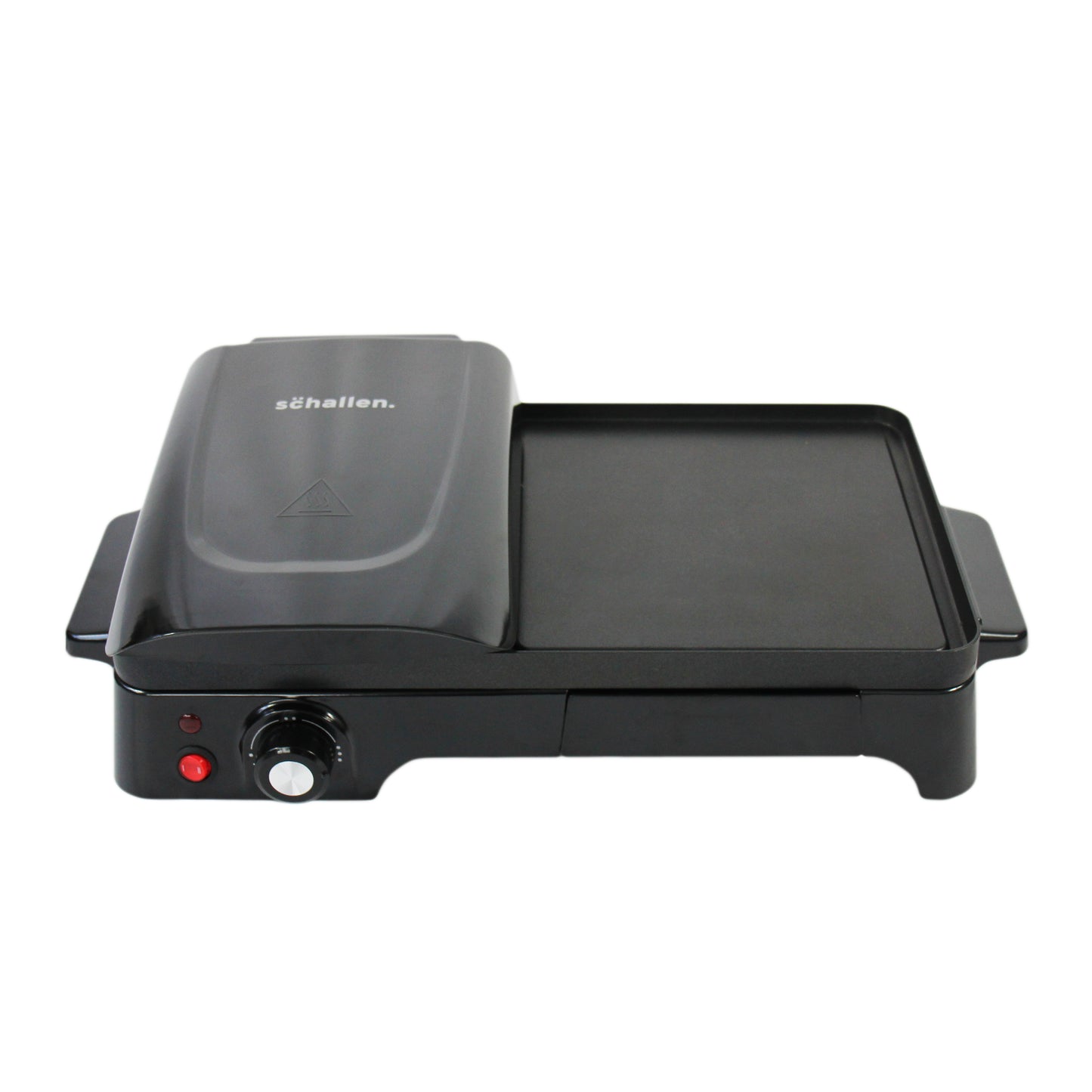 Schallen Black 2 in 1 Versatile Grill Griddle and Hot Plate Cooking Grilling Machine