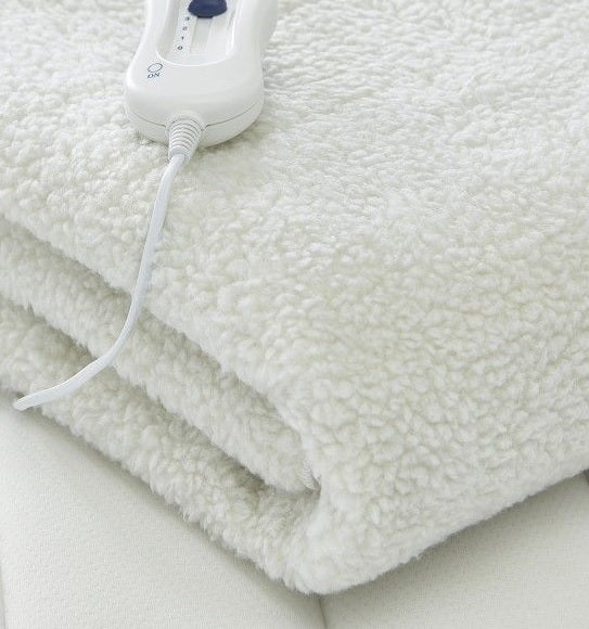 Schallen Soft Fleece Comfort Electric Heated Bed Sheet Blanket with Remote Control & 3 Heat Settings