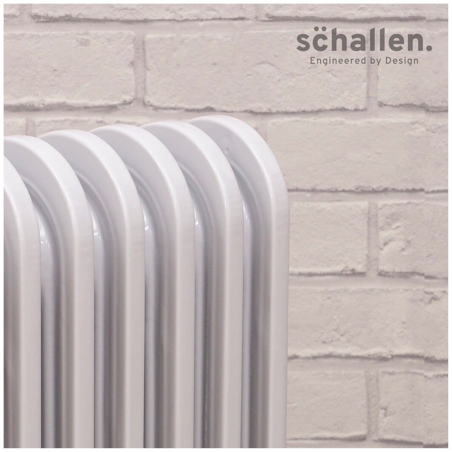 Schallen White 1500W 7 Fin Portable Electric Slim Oil Filled Radiator Heater