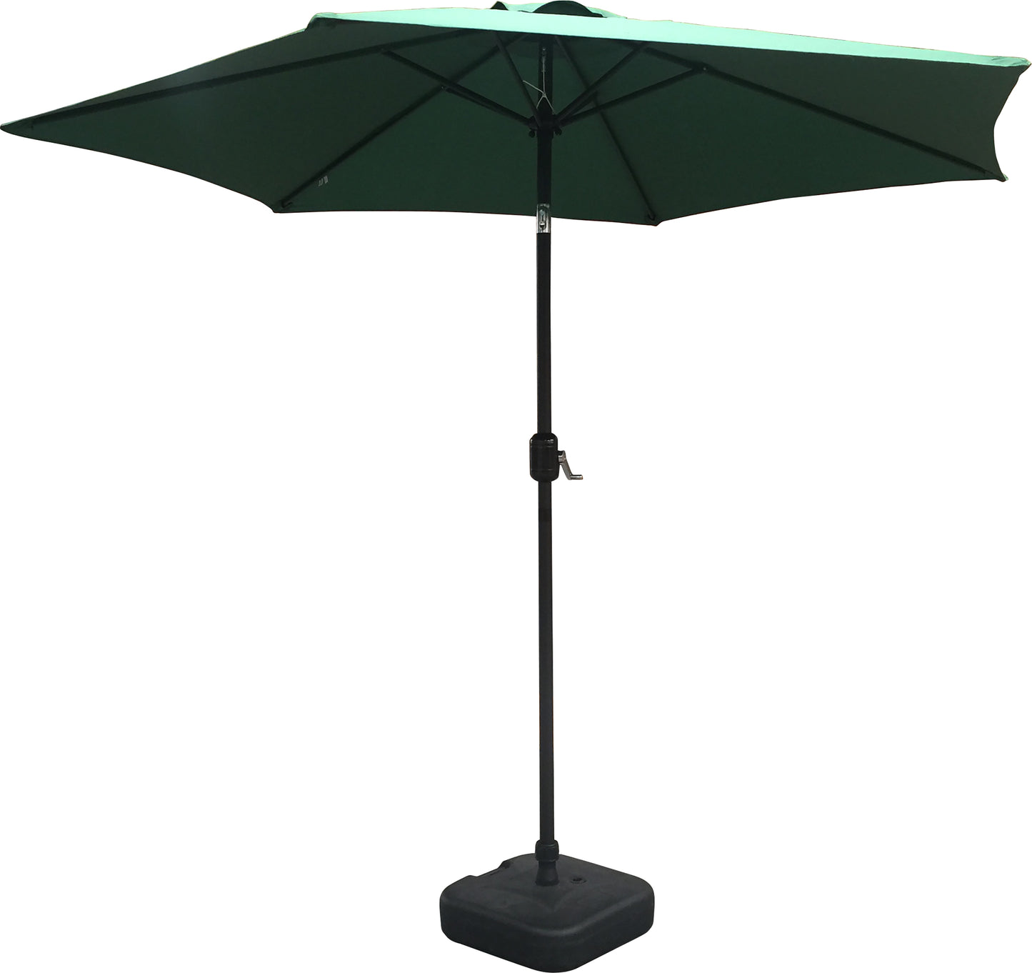 Schallen 2.7M Sturdy UV50 Sun Umbrella Parasol for Outdoor, Garden and Patio in Green