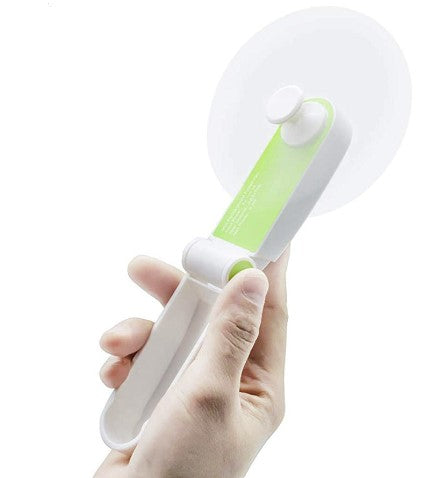 Schallen Handheld Mini Fan Portable Folding Small Pocket Fan USB Rechargeable Desk and Travel Fan