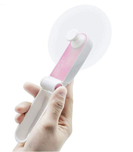 Schallen Handheld Mini Fan Portable Folding Small Pocket Fan USB Rechargeable Desk and Travel Fan
