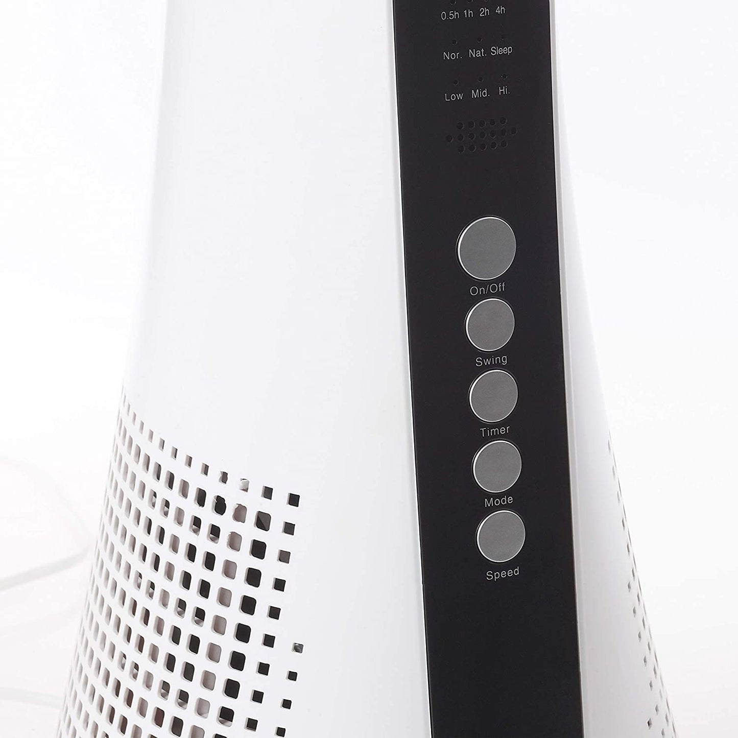 Schallen Oscillating Bladeless Slim Floor Standing Tower Fan with Remote Control, Timer & Sleep Mode