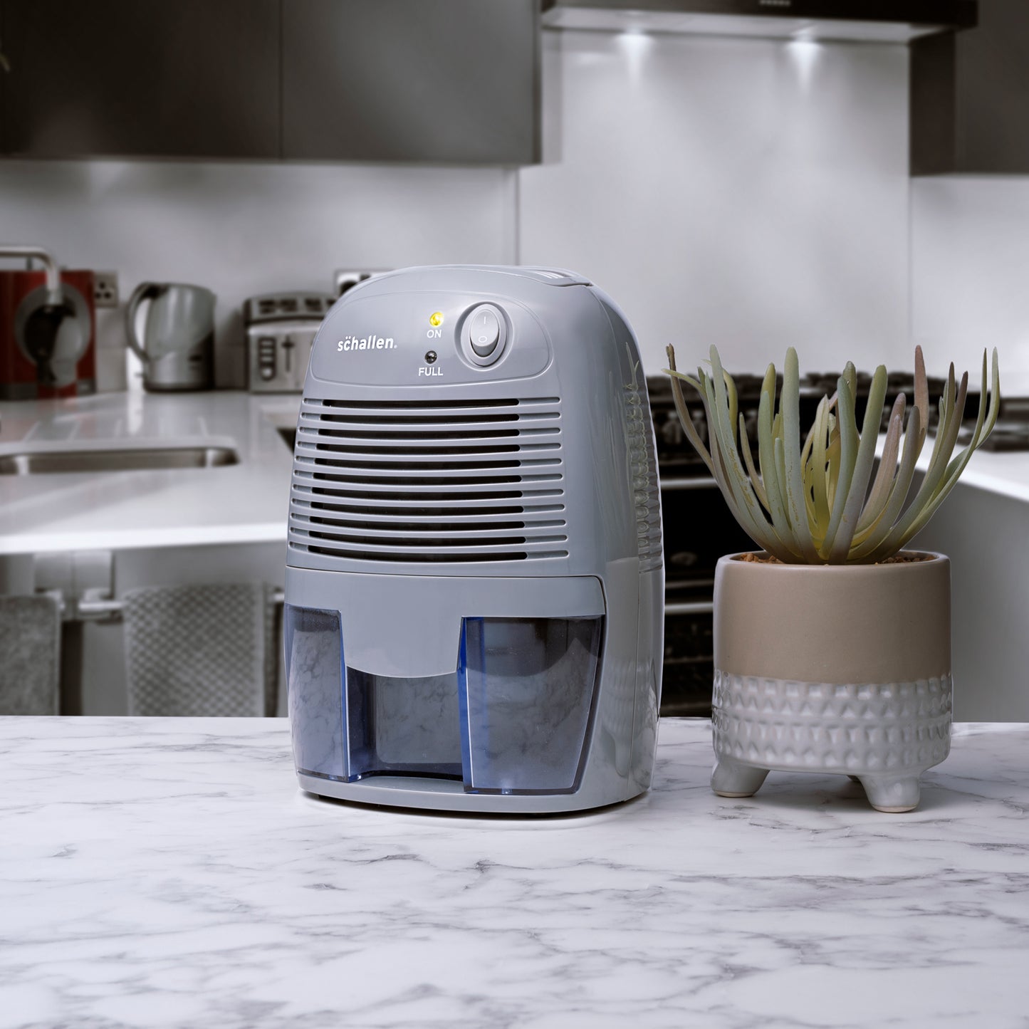 Schallen Grey 500ml Mini Portable Compact Air Dehumidifier