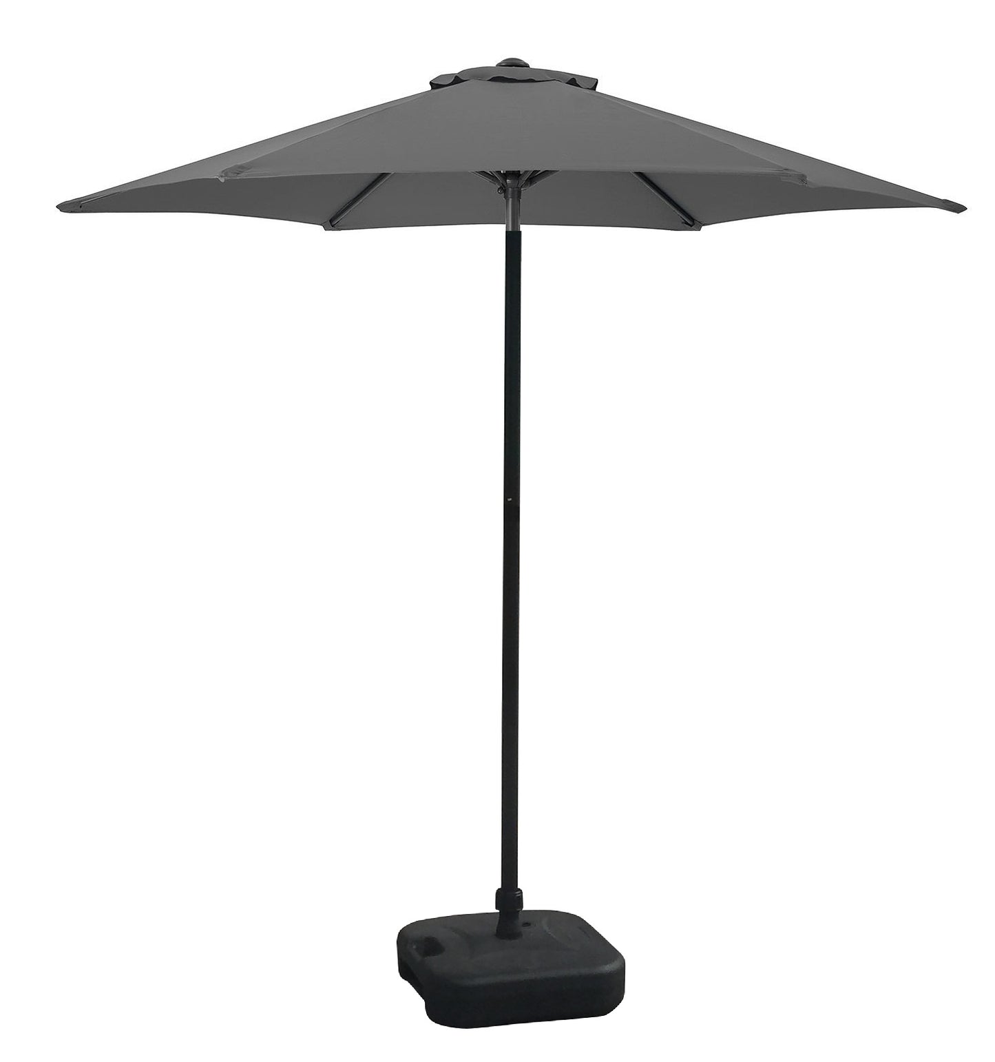 Schallen 2.7M Sturdy UV50 Sun Umbrella Parasol for Outdoor, Garden and Patio in Grey