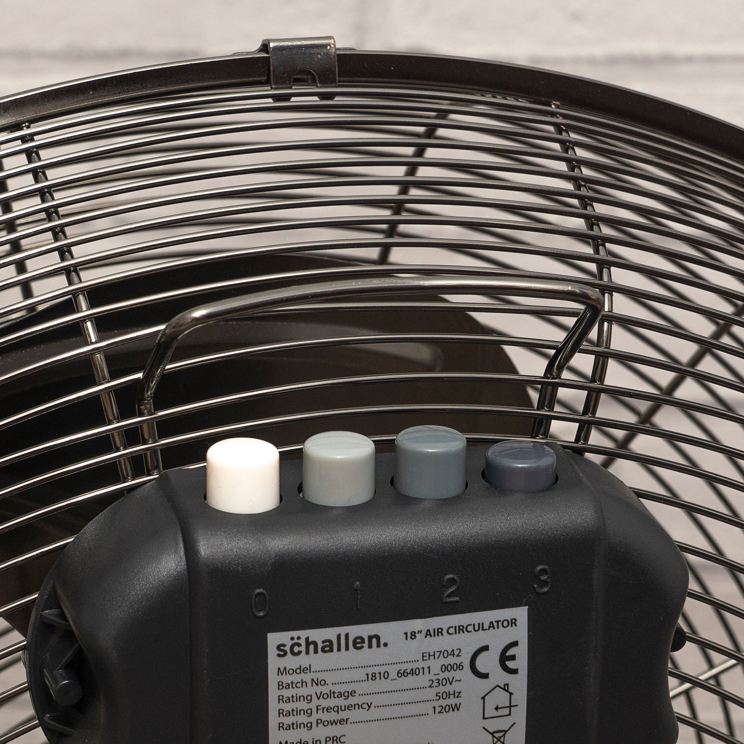 Schallen Gunmetal Black Metal High Velocity Cold Air Circulator Adjustable Floor Fan - 18"