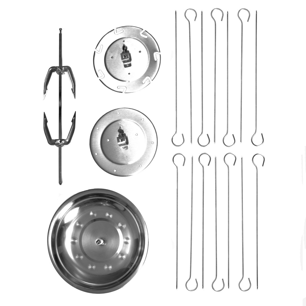 Schallen Electric 1500W 360° Rotating 21L Rotisserie Grill for Kebabs, Skewers and Roasts