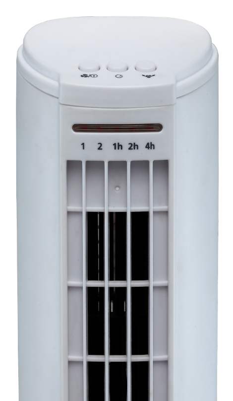 Schallen 15" Electric Air Cooling Quiet Oscillation Floor Desk Mini Tower Fan with Timer - White