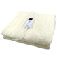 Schallen Cream Large Double Electric Soft Heated Throw Over Blanket with Timer