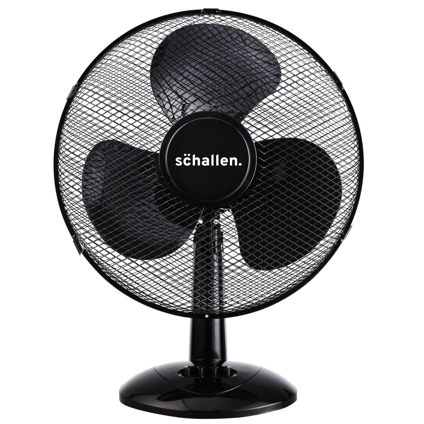 Schallen Electric Air Cooling Large 16" Worktop Table Desk Fan in Black