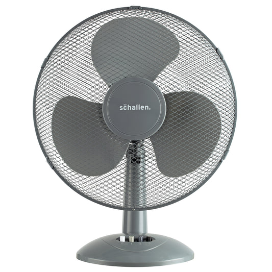 Schallen Electric Air Cooling Large 16" Worktop Table Desk Fan in Grey