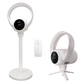 Schallen 2 in 1 Bladeless Floor Fan and Desktop Table Fan Modern White and Black with Digital Display