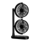 Schallen Dual Head USB-C Fan | Portable Desk Fan with 2 Speeds | Black