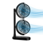 Schallen Dual Head USB-C Fan | Portable Desk Fan with 2 Speeds | Black