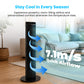 Schallen 36" Tower Fan Oscillating Tall Floor Standing Fan with Remote Control, DC Motor, Digital Display 12H Timer, 8 Speed Settings & 3 Wind Modes | Quiet, Powerful, Energy Efficient Cooling