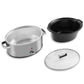 Schallen 4L Stainless Steel Stew and Stir Slow Cooker Cooking Machine