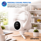 Schallen 2 in 1 Bladeless Floor Fan and Desktop Table Fan Modern White and Black with Digital Display