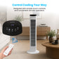 Schallen 36" Tower Fan Oscillating Tall Floor Standing Fan with Remote Control, DC Motor, Digital Display 12H Timer, 8 Speed Settings & 3 Wind Modes | Quiet, Powerful, Energy Efficient Cooling