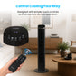 Schallen 36" Tower Fan Oscillating Tall Floor Standing Fan with Remote Control, DC Motor, Digital Display 12H Timer, 8 Speed Settings & 3 Wind Modes | Quiet, Powerful, Energy Efficient Cooling