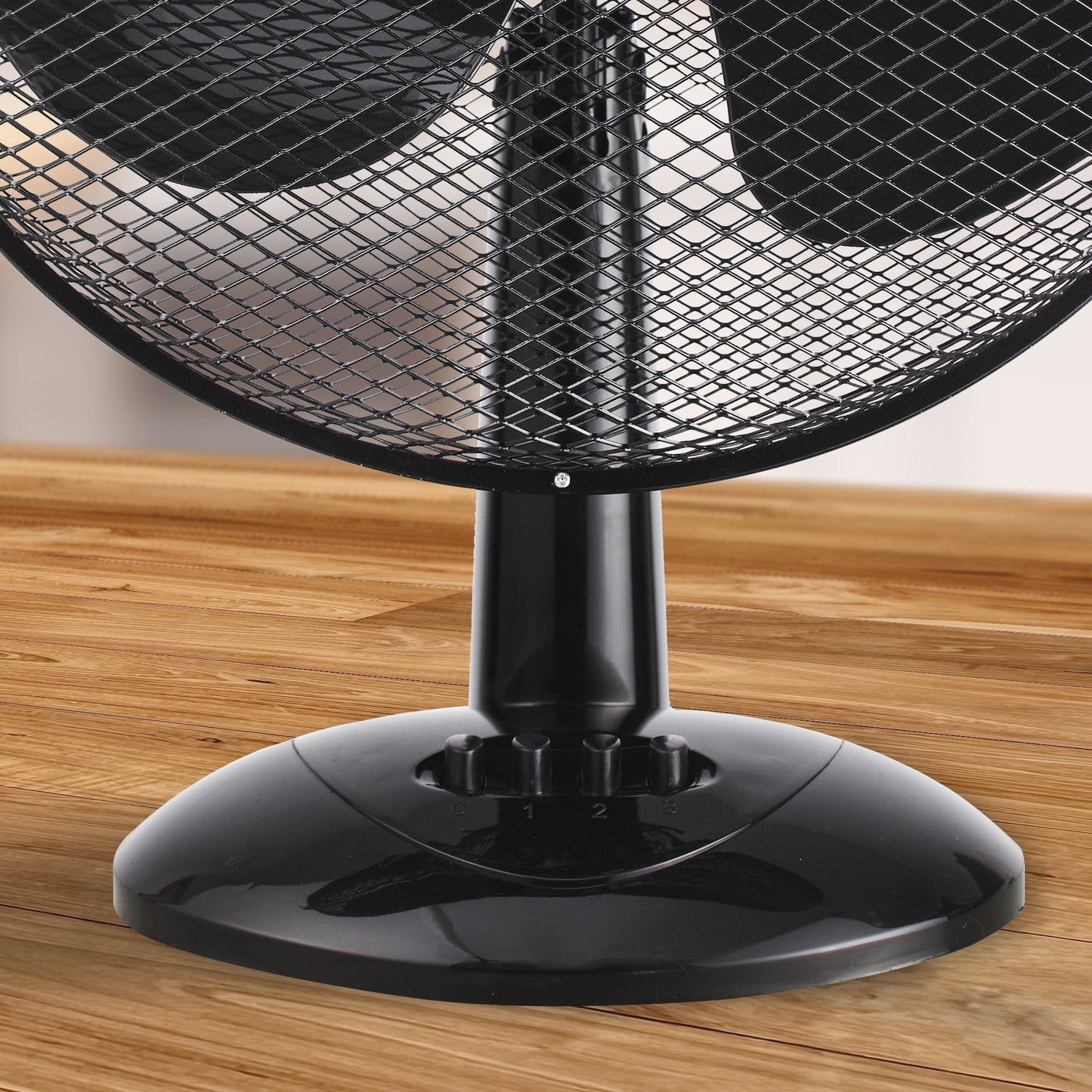 Schallen Electric Air Cooling Large 16" Worktop Table Desk Fan in Black