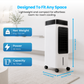 Schallen 9L Portable Air Cooler with Remote Control | Evaporative Tower Fan Cooler with 3 Speeds, 12H Timer, Digital & Energy Efficient, 2 Ice Packs in Black & White (Copy) (Copy)