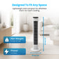 Schallen 36" Tower Fan Oscillating Tall Floor Standing Fan with Remote Control, DC Motor, Digital Display 12H Timer, 8 Speed Settings & 3 Wind Modes | Quiet, Powerful, Energy Efficient Cooling
