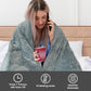 Schallen Black Large Double Electric Soft Heated Throw Over Blanket with Timer