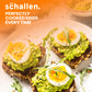 Schallen Electric Egg Cooker, Boiler, Poacher Poached Boiled, Hard Eggs and Soft Eggs Holds up to 7 Eggs, (Silver & Black, Stainless Steel)