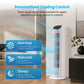 Schallen 36" Tower Fan Oscillating Tall Floor Standing Fan with Remote Control, DC Motor, Digital Display 12H Timer, 8 Speed Settings & 3 Wind Modes | Quiet, Powerful, Energy Efficient Cooling