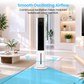 Schallen 5.4L Portable Air Cooler with Remote Control | Evaporative Tower Fan Cooler with 3 Speeds, 12H Timer, Digital & Energy Efficient, 2 Ice Packs in Black & White (Copy)