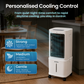 Schallen Portable Air Cooler with Humidifier & Air Purifier, 10L Water Tank, 3 Speed & Mode Settings, Remote Control + 2 Ice Packs