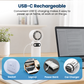 Schallen Handheld Fan with Ice Cooling Plate, 100-Speed Portable Rechargeable Fan, 4000mAh Battery, Up to 11 Hours Runtime & Digital Display for Travel, Office and Outdoors (Available in Grey & White)
