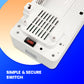 Schallen White Oscillating Digital Wall Mounted Over Door PTC Heater with 24H Timer & Remote
