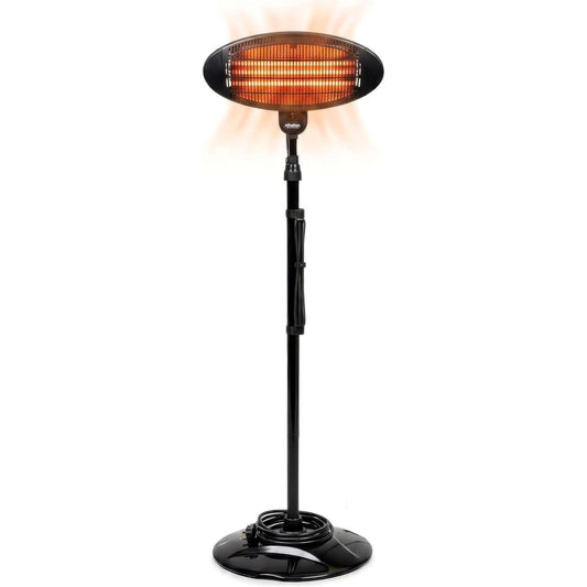 Schallen Outdoor Garden Heater | Floor Free Standing Patio Heater | IPX4 Waterproof Quartz Tube Heater for Terrace Patio Balcony Outdoor
