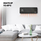 Schallen White Oscillating Digital Wall Mounted Over Door PTC Heater with 24H Timer & Remote